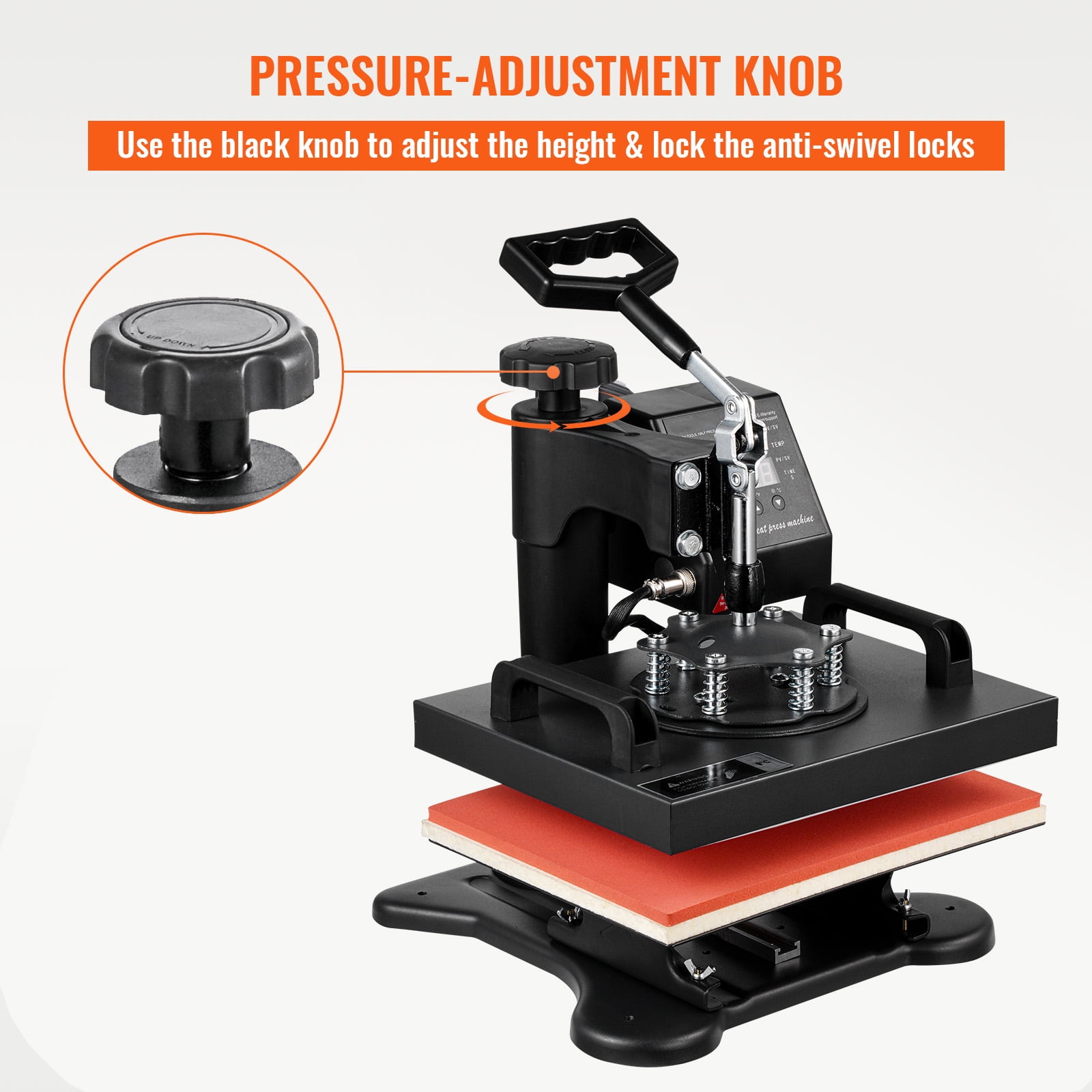VEVOR 12X10 inch Heat Press Dual Digital Heat Press Machine 650W Swing Away Heat Press T-Shirt Sublimation Printer Transfer 360 Degree Rotation for DIY T-Shirts