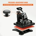 thumbnail image 4 of VEVOR 12X10 inch Heat Press Dual Digital Heat Press Machine 650W Swing Away Heat Press T-Shirt Sublimation Printer Transfer 360 Degree Rotation for DIY T-Shirts, 4 of 8