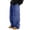 Blue, variant on Men Double Knee Reinforced Cargo Work Pants Durable Twill Loose Fit Construction Trousers S-2XL