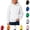 White, variant on YOUYEDIAN Boys Hoodies Fall Winter Casual Hooded Sweatshirt Solid Color Loose Pullover Sweaters