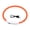orange, variant on LED Dog Collar, Made of Plastic,Rubber, Rechargeable, USB Rechargeable, S: 14.7cmx13.2cmx1.6cm / 5.79inx5.2inx0.63in, for Pet Care