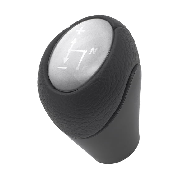 Unique Bargains Gear Shifter Knob for Smart Fortwo 450 1998-2014, Faux Leather Silver Tone Automatic Stick Shifter Knob