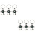 thumbnail image 6 of Raindrops 6 pcs  Compass Key Ring Alloy Key Chain Creative Key Pendant Key Hanging Decor, 6 of 8