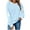 Blue, variant on FAVIPT Halloween Sweatshirts for Women 2024 Oversized Fall Long Sleeve Pumpkin Print Crewneck Sweatshirt Graphic Tunic Tops Black,M