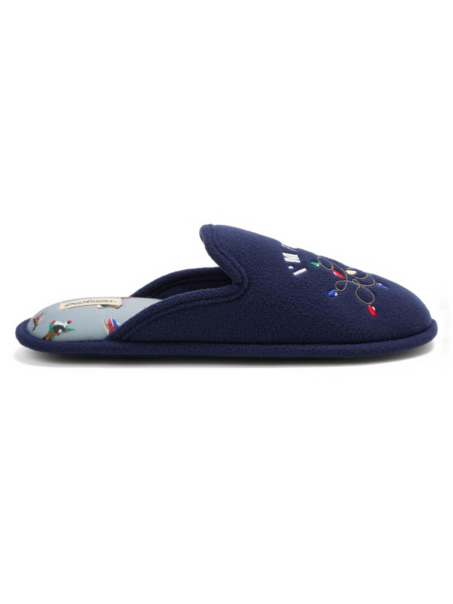 Dearfoams Cozy Comfort Men's Holiday Novelty Scuff Slip On Slippers