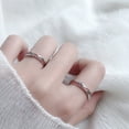 thumbnail image 4 of Geometric Couple Ring Set Matching Rings For Lovers, 4 of 5