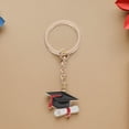 thumbnail image 2 of 5 uds. Llavero con dijes de gorro de graduación, colgante, llavero, adorno, regalo de graduación, 2 of 4
