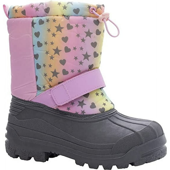 AQUAKIX Kids Toddler and Youth Snow Boots with Sherpa Lining Insulation