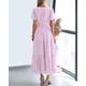 thumbnail image 3 of Vestido casual BTFBM de verano 2025 con cuello en V y manga corta para mujer, 3 of 9