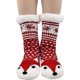 thumbnail image 2 of Socks Slippers Women Warm Socks for Winter, Non-Slip Home Socks Women Girl Christmas Thick Socks, Size 35-42, 1 Pair Red with Fox, 2 of 5
