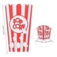 thumbnail image 2 of 24Pack Paper Popcorn Bag Red Striped Wavy Edge for Snack Gatherings, 2 of 8