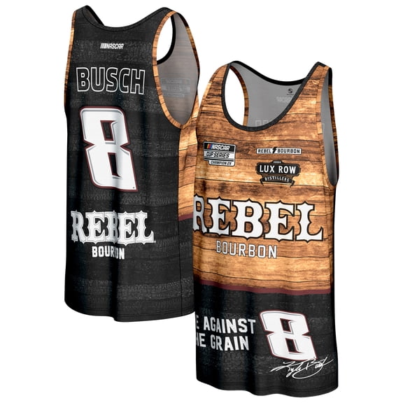 Men's ProSphere Black Kyle Busch Rebel Bourbon Tank Top