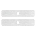thumbnail image 2 of 2 Pack White and Light Gray Triangular Faucet Mat for Kitchen Sink 30'' Sink Splash Guard Mat Super Absorbent Fast Drying Drain Pad, 2 of 9