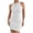 White, variant on CIENVNSTG Women Summer Formal Wedding Guest Dress Elegant Tank Ruched Bodycon Mini Dress Casual Sleeveless Slim Club Party Knit Dresses Light Purple S