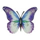 thumbnail image 3 of Esculturas de pared de metal con diseño de mariposas 3D para decoración del hogar Violeta, 3 of 9
