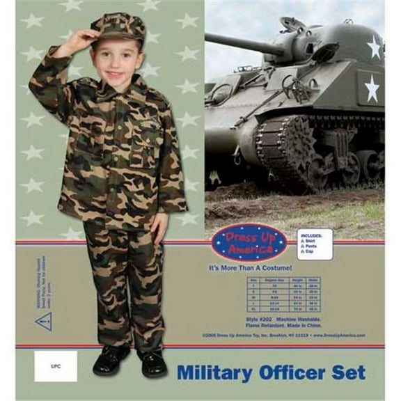 Dress Up America Deluxe Army Dress up Costume Set Toddler T4