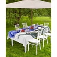 thumbnail image 4 of Fsddascl Purple Spring Floral Outdoor Tablecloth - 52x70 Inch Rectangle Dining Table Cover, Wildflower Garden Botanical Waterproof Outdoor Table Cloth with Umbrella Hole & Zipper for Picnic/Patio, 4 of 7