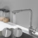 thumbnail image 3 of Mezclador de cocina con cabezal de ducha desmontable, grifo giratorio de 360° con 2 opciones de pulverización, grifo de acero cepillado de alta calidad, 3 of 5