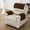 Coffee, variant on Solid Color Lambskin Sofa Headrest Cushion, Recliner Headrest Protector, Sofa Armrest Covers with Side Pockets, Scratch Resistive(22.44x14.96in)