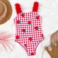 thumbnail image 4 of Edvintorg Kids Bathing Suits Girls Cute Graphic Sleeveless Swimwear One Piece Swimsuit Girls Tummy Control Size 4-8, 4 of 7