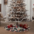 thumbnail image 4 of Lukts Roosters 2 Print Color Life Christmas Tree Skirt, Winter Holiday Tree Mat Decoration ,Can be Used as A Shawl-30", 4 of 6