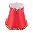 thumbnail image 1 of Shisuyan 1Pc Light Shades for Ceiling Lights Red Cloth Wave Bottom Hanging Lampshade, 1 of 8
