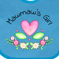 thumbnail image 4 of Inktastic Mawmaw's Girl Heart Flowers Girls Baby Bib, 4 of 4