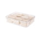 thumbnail image 2 of Moderna caja para refrigerios con tapa y asa | Bandeja para servir con divisiones para frutas, verduras, galletas y condimentos | Organizador portátil para refrigerios para fiestas y picnics, 2 of 9