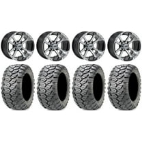 GTW Storm Trooper 12" Golf Cart Wheels Mh 23" Ceros Tires E-Z-GO & Club Car