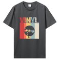 thumbnail image 1 of Ropa de hombre camiseta de vinilo camiseta de disco de vinilo camiseta de registro camisetas de Dj camiseta divertida para niño y niña camisetas de algodón ropa de calle Harajuku, 1 of 6