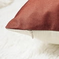 thumbnail image 3 of Throw Pillow Covers 20x20 Set of 4 Farmhouse Pillow Covers Cushion Cases Decorative Pillowcases for Sofa Couch Living Room Outdoor Home Decor (Burgundy, 20" x 20"), 3 of 5