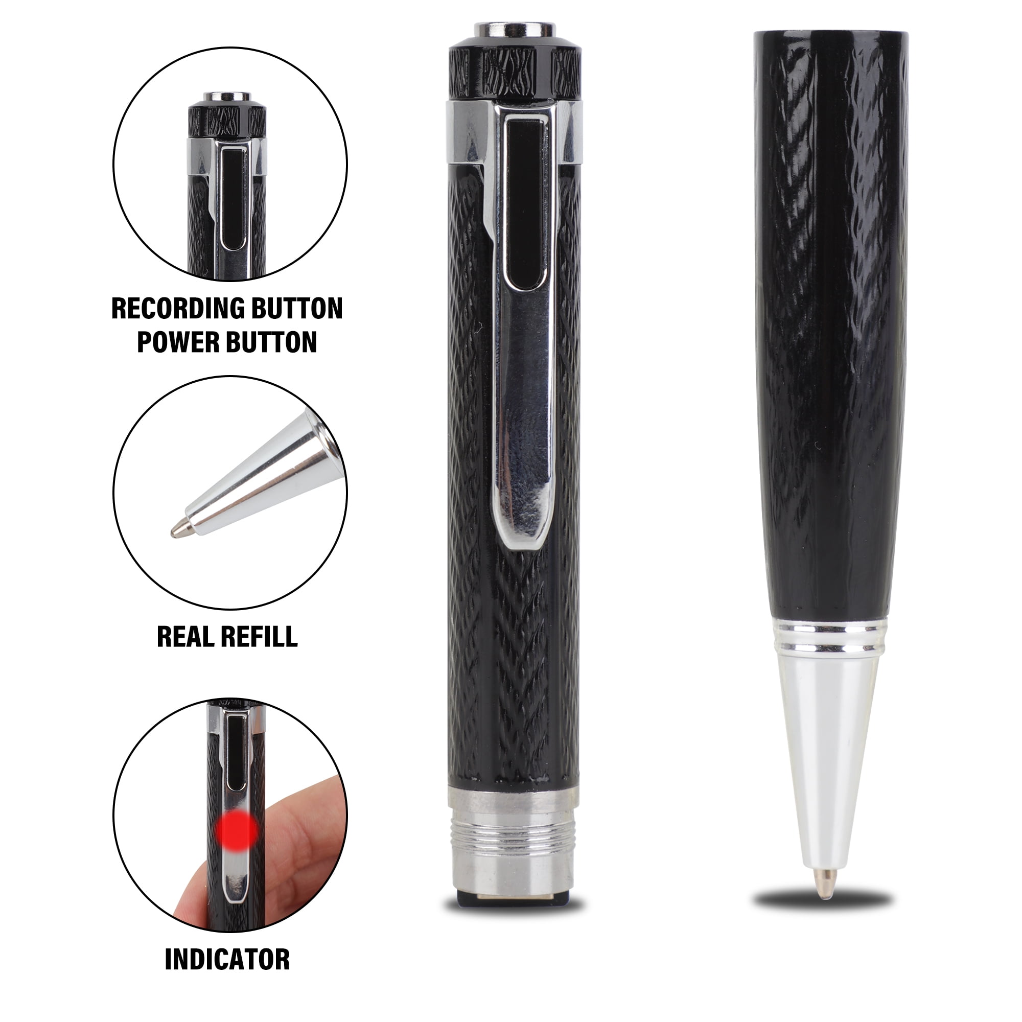 YouLoveIt 32GB Digital Voice Recorder Pen Voice Activated Recorder MP3 USB Playback Fit For Lecture Class Meeting Interview