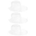 thumbnail image 1 of Miangastore Portable Hat Rack with 3Pcs Hat Shapers Made of Durable Plastic for Storage and Display Transparent, 1 of 9