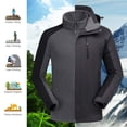 thumbnail image 7 of CAMEL CROWN Men’s Ski Jacket with Inner Fleece 3 in 1 Waterproof Winter Jacket, 7 of 7