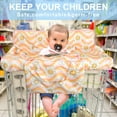 thumbnail image 2 of Pink Shopping Cart Cover for Baby 2-in-1 High Chair Cover with Safety Harness Multifunctional Sunflower Pattern Cart Covers for Babies Soft Padded Grocery Cart Cover for Baby Boy Girl, 2 of 6