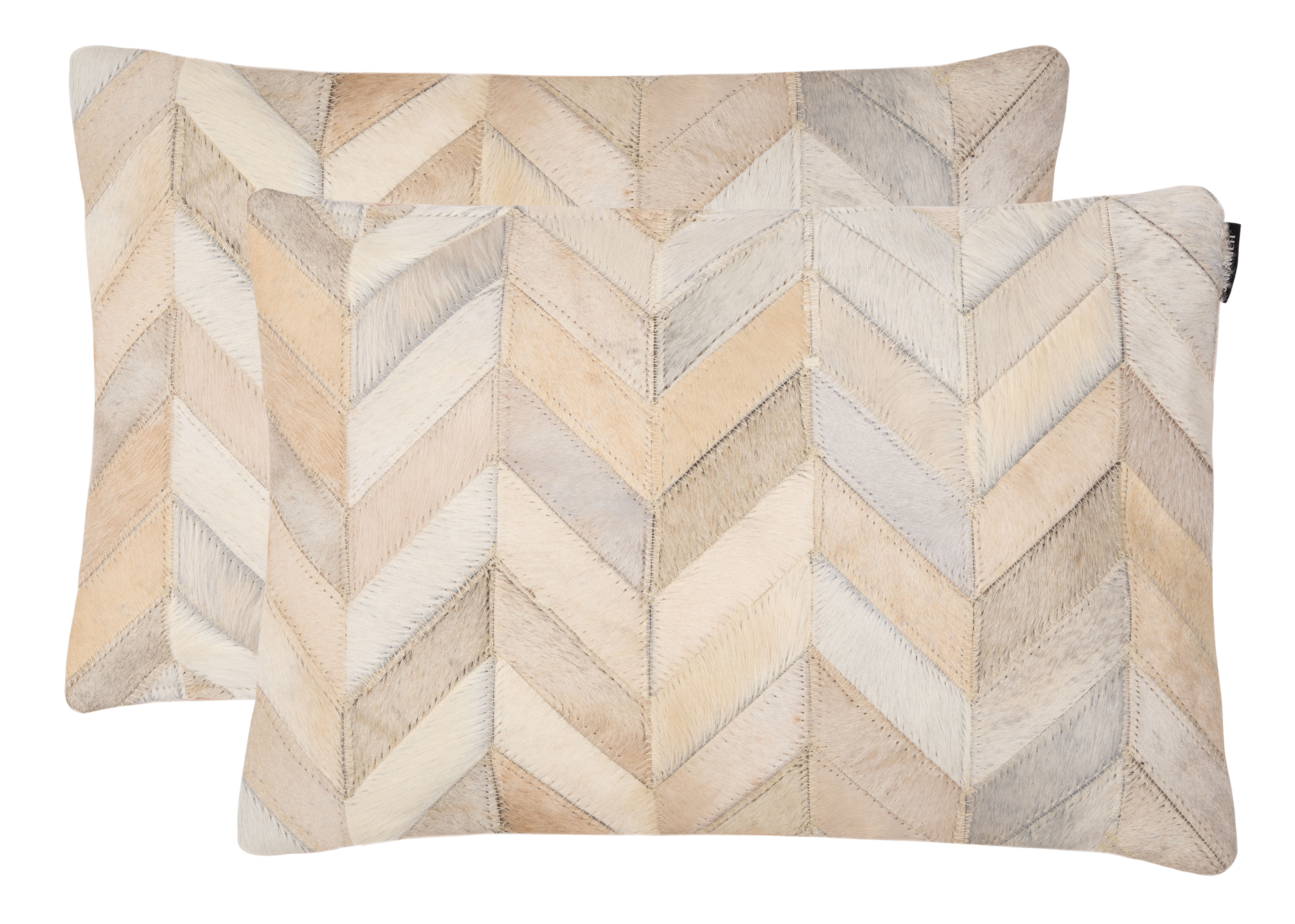 Safavieh Marley 14" x 20" Modern Multi/White Chevron Decorative Pillow