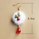 thumbnail image 5 of Pendiente de botón de Navidad: 1 par de regalos de Navidad hipoalergénicos, joyería festiva para mujeres, , niñas, preciosos pendientes colg - renos esponjosos Fernando pendiente de tema navideño, 5 of 5