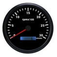 thumbnail image 2 of 110mm 4-3/8in Tachometer 7 Color Backlight DC 9-32V 3000RPM Gauge Hour Meter Car Yacht RV Boat Truck, 2 of 7