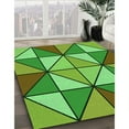 thumbnail image 3 of Ahgly Company Machine Washable Indoor Rectangle Transitional Green Area Rugs, 7' x 9', 3 of 7