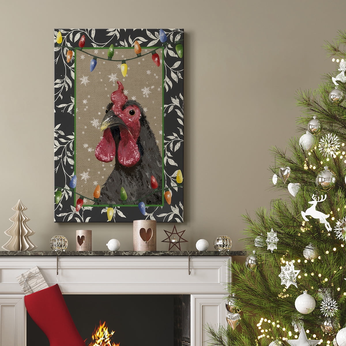 County Christmas Farm IV- Gallery Wrapped Canvas