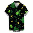 thumbnail image 6 of Tauxra Mens Casual Short Sleeve Button Down Shirt, Printed Loose Shirt for Summer, Breathable Polyester Top for Outdoor and Daily Use, 6 of 6