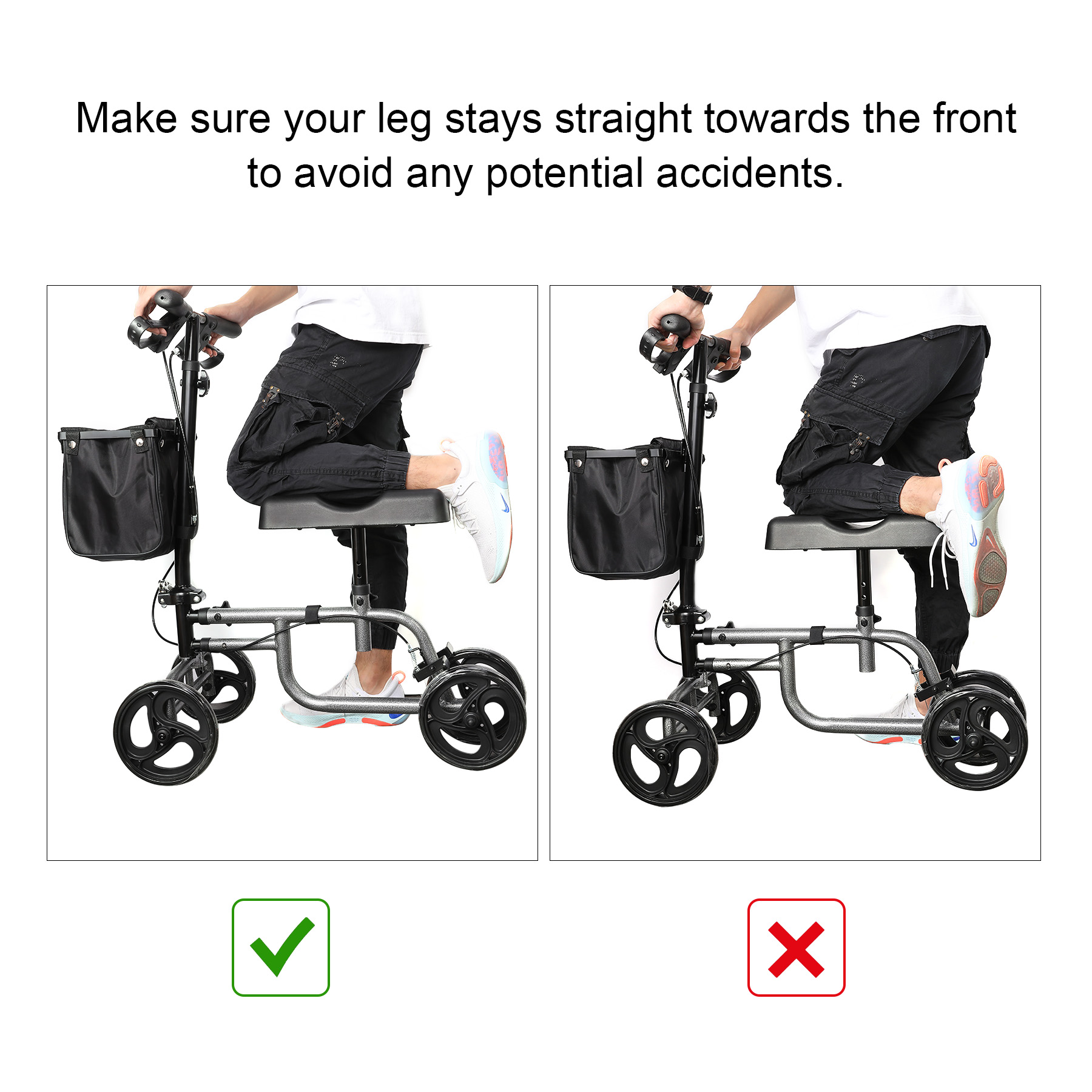 Steerable Knee Walker Crutch Leg Scooter Broken Foot Cart