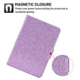 thumbnail image 3 of Decase Folio Case for Apple iPad 10th Generation, Glitter Folio Stand Smart Cover Auto Wake/Sleep PU Leather Protective Case for iPad 10.9 inch 2022,Purple, 3 of 7