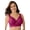 Pomegranate, variant on Women's Plus Size  Full Coverage Lace Overlay Bra