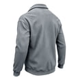 thumbnail image 5 of CCRFTGI Mens Corduroy Fleece Coat Laydown Collar Jacket Soft Casual Top with Storage Pockets Light Gray L, 5 of 6