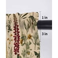 thumbnail image 6 of Rustic Botanical Curtains 45 Inch Length, Sheer Curtains for Bedroom Living Room Window Vintage Floral Wildflower Rod Pocket Voile Drapes Kitchen Curtains Small Half Window 52"x45" 2 Panels, 6 of 6