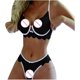 thumbnail image 4 of Lingerie For Women Mesh Lingerie Set For Women For Sex Naughty Sexy See Through Teddy Party Costume Gift, 4 of 5