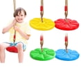 thumbnail image 3 of Tree Swing Disc Rope Swing Round Kids Swing Seat Strong Disc Swing Holds 220lbs/100kg,Red, 3 of 6