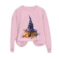 thumbnail image 6 of Women's Magic Potion Witch Hat Sweatshirts Halloween Graphic Pullover Tops Casual Crewneck Long Sleeve Shirts Comfy Fall Clothes Novelty Holiday Apparel, 6 of 6