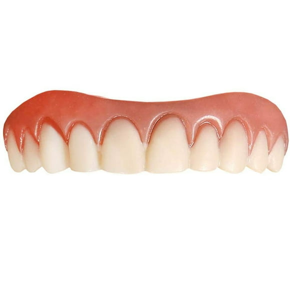 Silicone Simulated Teeth Veneer Smile Simulation Denture Veneer Cosmetic Teeth Cover Whitening Braces